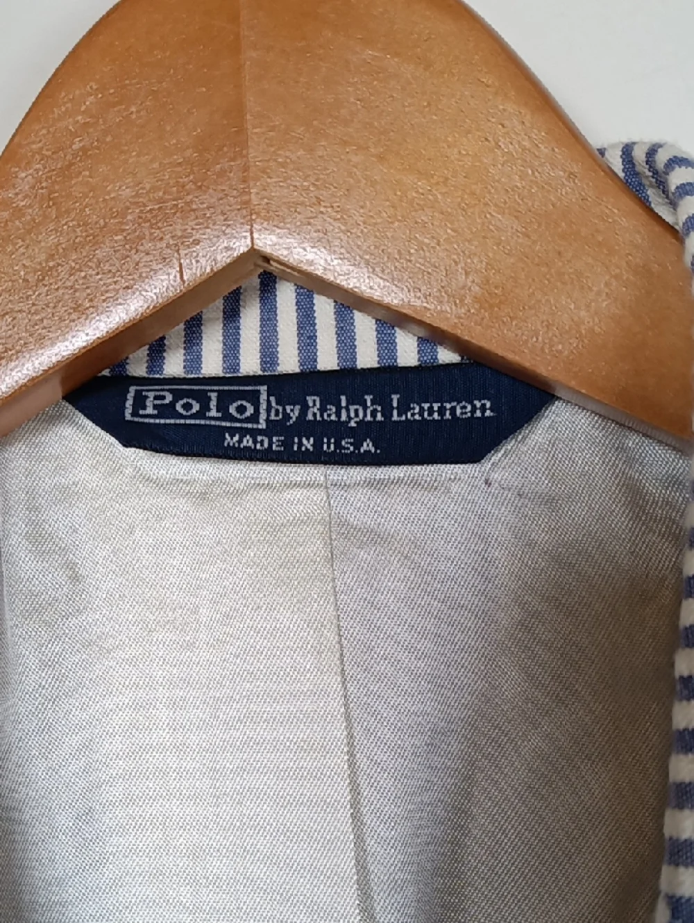 Vintage Boy's Polo Ralph Lauren Cotton Seersucker Blazer / Sport Coat Size 12